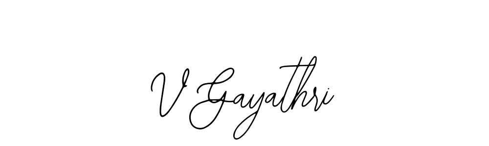 Make a beautiful signature design for name V Gayathri. With this signature (Bearetta-2O07w) style, you can create a handwritten signature for free. V Gayathri signature style 12 images and pictures png