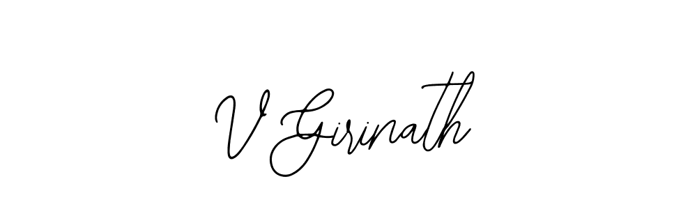 Design your own signature with our free online signature maker. With this signature software, you can create a handwritten (Bearetta-2O07w) signature for name V Girinath. V Girinath signature style 12 images and pictures png