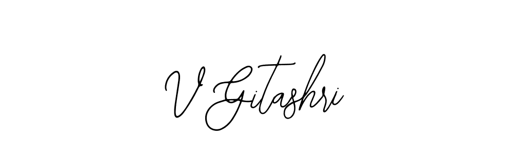 Make a short V Gitashri signature style. Manage your documents anywhere anytime using Bearetta-2O07w. Create and add eSignatures, submit forms, share and send files easily. V Gitashri signature style 12 images and pictures png