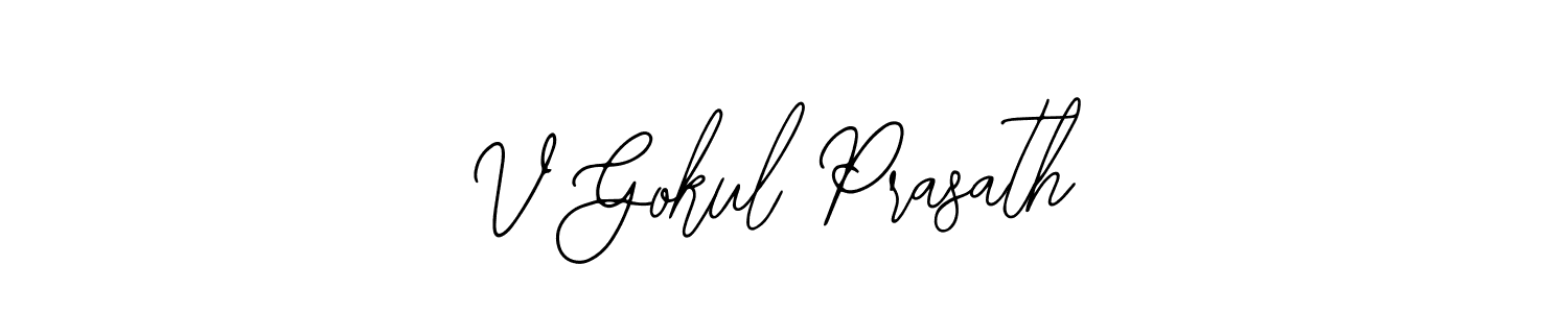 Similarly Bearetta-2O07w is the best handwritten signature design. Signature creator online .You can use it as an online autograph creator for name V Gokul Prasath. V Gokul Prasath signature style 12 images and pictures png
