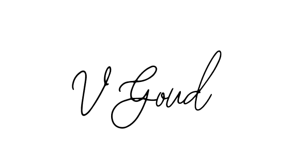 Also You can easily find your signature by using the search form. We will create V Goud name handwritten signature images for you free of cost using Bearetta-2O07w sign style. V Goud signature style 12 images and pictures png