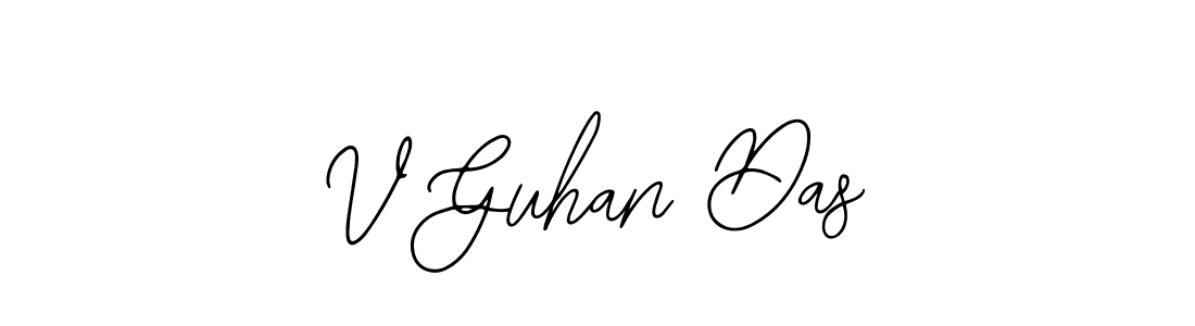 Create a beautiful signature design for name V Guhan Das. With this signature (Bearetta-2O07w) fonts, you can make a handwritten signature for free. V Guhan Das signature style 12 images and pictures png