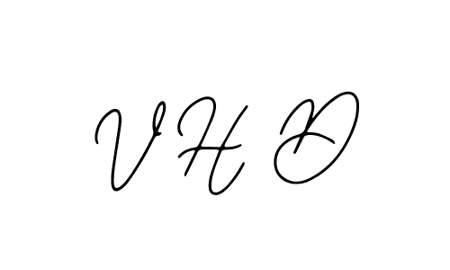 It looks lik you need a new signature style for name V H D. Design unique handwritten (Bearetta-2O07w) signature with our free signature maker in just a few clicks. V H D signature style 12 images and pictures png