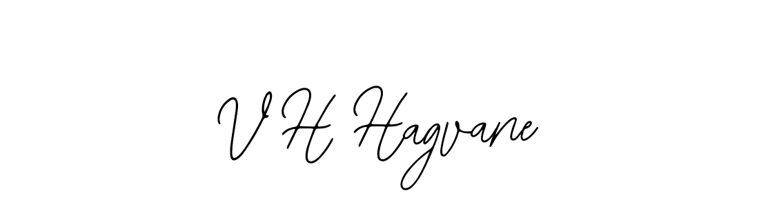 V H Hagvane stylish signature style. Best Handwritten Sign (Bearetta-2O07w) for my name. Handwritten Signature Collection Ideas for my name V H Hagvane. V H Hagvane signature style 12 images and pictures png