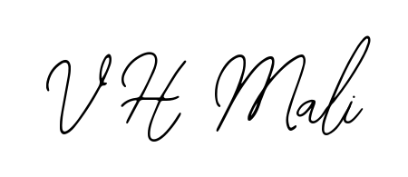 Style your name V H Mali with confidence using Bearetta-2O07w signature design. Simple, elegant, and ready for immediate document use. V H Mali signature style 12 images and pictures png