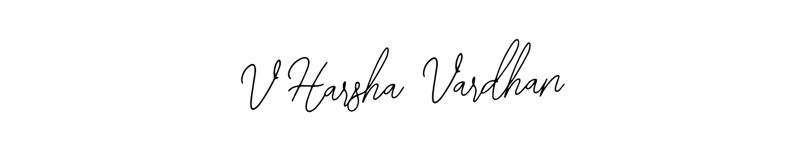 You should practise on your own different ways (Bearetta-2O07w) to write your name (V Harsha Vardhan) in signature. don't let someone else do it for you. V Harsha Vardhan signature style 12 images and pictures png