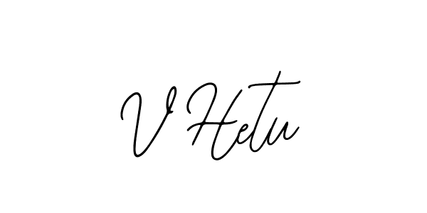 The best way (Bearetta-2O07w) to make a short signature is to pick only two or three words in your name. The name V Hetu include a total of six letters. For converting this name. V Hetu signature style 12 images and pictures png