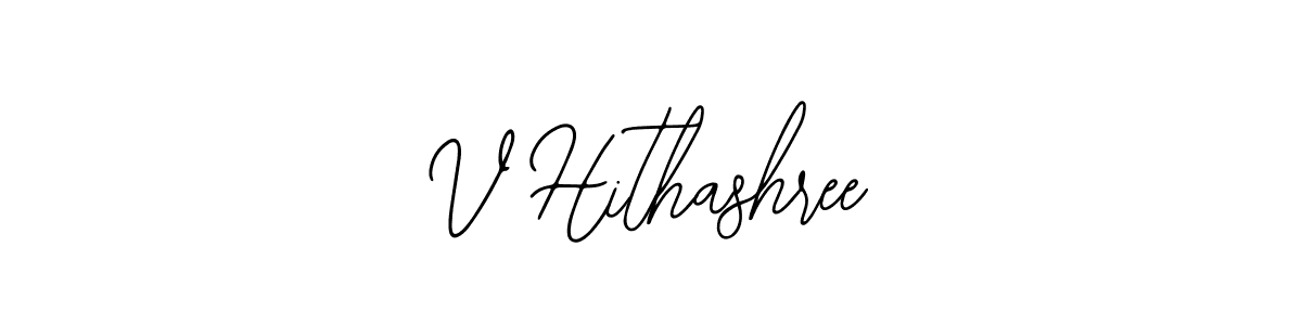 Also You can easily find your signature by using the search form. We will create V Hithashree name handwritten signature images for you free of cost using Bearetta-2O07w sign style. V Hithashree signature style 12 images and pictures png