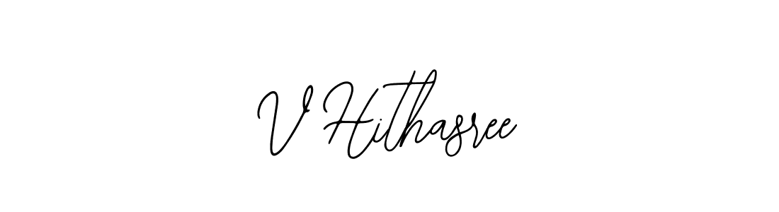 The best way (Bearetta-2O07w) to make a short signature is to pick only two or three words in your name. The name V Hithasree include a total of six letters. For converting this name. V Hithasree signature style 12 images and pictures png