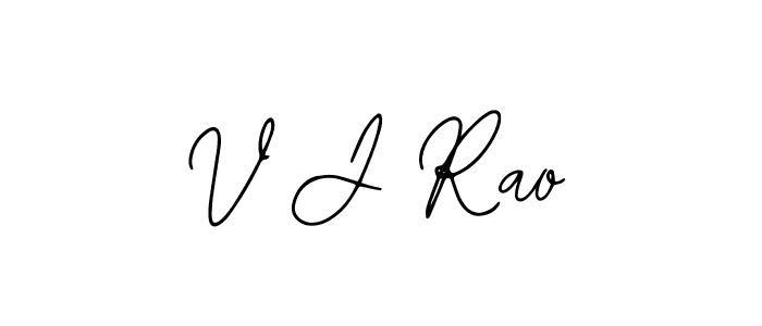 Create a beautiful signature design for name V J Rao. With this signature (Bearetta-2O07w) fonts, you can make a handwritten signature for free. V J Rao signature style 12 images and pictures png
