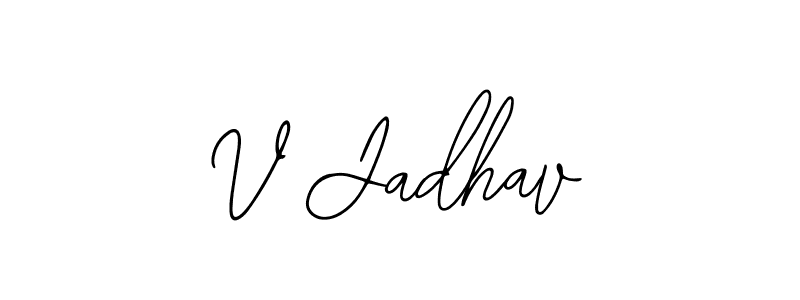 Make a beautiful signature design for name V Jadhav. Use this online signature maker to create a handwritten signature for free. V Jadhav signature style 12 images and pictures png