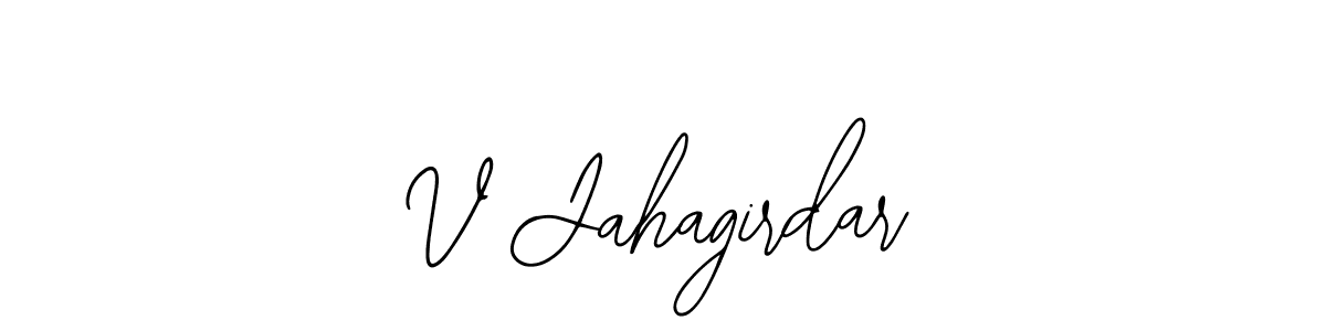 Create a beautiful signature design for name V Jahagirdar. With this signature (Bearetta-2O07w) fonts, you can make a handwritten signature for free. V Jahagirdar signature style 12 images and pictures png