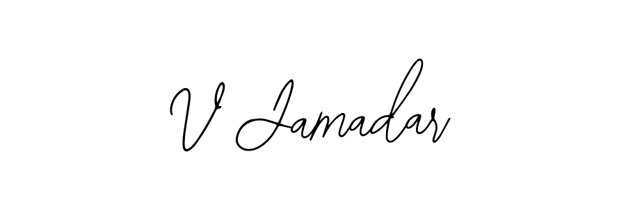 Also we have V Jamadar name is the best signature style. Create professional handwritten signature collection using Bearetta-2O07w autograph style. V Jamadar signature style 12 images and pictures png