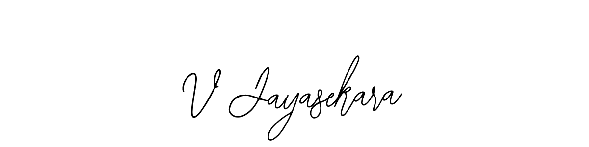 V Jayasekara stylish signature style. Best Handwritten Sign (Bearetta-2O07w) for my name. Handwritten Signature Collection Ideas for my name V Jayasekara. V Jayasekara signature style 12 images and pictures png