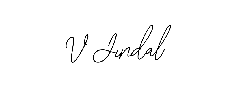 How to make V Jindal signature? Bearetta-2O07w is a professional autograph style. Create handwritten signature for V Jindal name. V Jindal signature style 12 images and pictures png