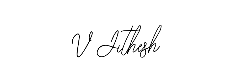 Make a beautiful signature design for name V Jithesh. Use this online signature maker to create a handwritten signature for free. V Jithesh signature style 12 images and pictures png