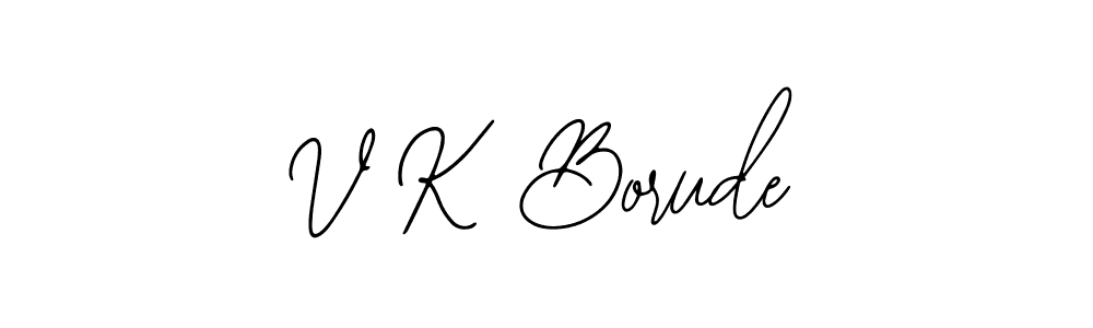 Make a beautiful signature design for name V K Borude. Use this online signature maker to create a handwritten signature for free. V K Borude signature style 12 images and pictures png