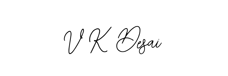 Similarly Bearetta-2O07w is the best handwritten signature design. Signature creator online .You can use it as an online autograph creator for name V K Desai. V K Desai signature style 12 images and pictures png