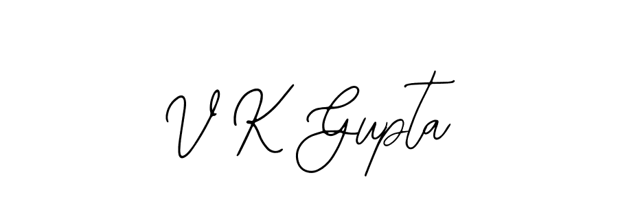 Bearetta-2O07w is a professional signature style that is perfect for those who want to add a touch of class to their signature. It is also a great choice for those who want to make their signature more unique. Get V K Gupta name to fancy signature for free. V K Gupta signature style 12 images and pictures png