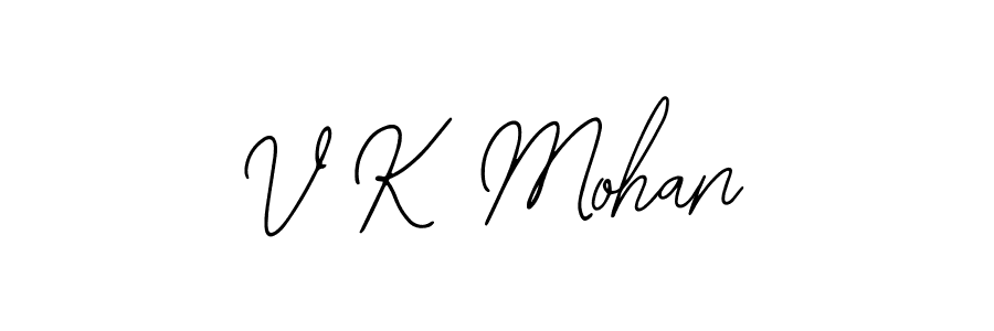 How to Draw V K Mohan signature style? Bearetta-2O07w is a latest design signature styles for name V K Mohan. V K Mohan signature style 12 images and pictures png