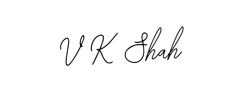 How to make V K Shah signature? Bearetta-2O07w is a professional autograph style. Create handwritten signature for V K Shah name. V K Shah signature style 12 images and pictures png