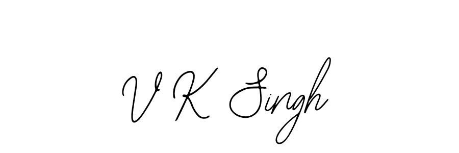 V K Singh stylish signature style. Best Handwritten Sign (Bearetta-2O07w) for my name. Handwritten Signature Collection Ideas for my name V K Singh. V K Singh signature style 12 images and pictures png