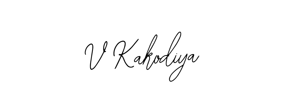 It looks lik you need a new signature style for name V Kakodiya. Design unique handwritten (Bearetta-2O07w) signature with our free signature maker in just a few clicks. V Kakodiya signature style 12 images and pictures png