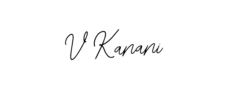 Similarly Bearetta-2O07w is the best handwritten signature design. Signature creator online .You can use it as an online autograph creator for name V Kanani. V Kanani signature style 12 images and pictures png