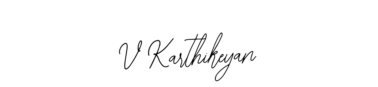 Also You can easily find your signature by using the search form. We will create V Karthikeyan name handwritten signature images for you free of cost using Bearetta-2O07w sign style. V Karthikeyan signature style 12 images and pictures png