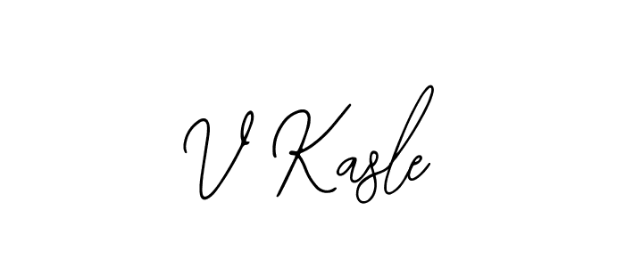 The best way (Bearetta-2O07w) to make a short signature is to pick only two or three words in your name. The name V Kasle include a total of six letters. For converting this name. V Kasle signature style 12 images and pictures png