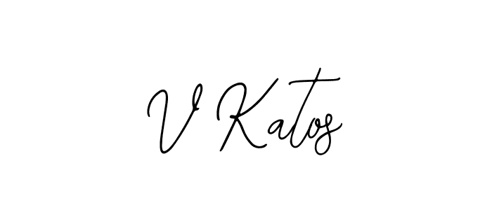 Once you've used our free online signature maker to create your best signature Bearetta-2O07w style, it's time to enjoy all of the benefits that V Katos name signing documents. V Katos signature style 12 images and pictures png