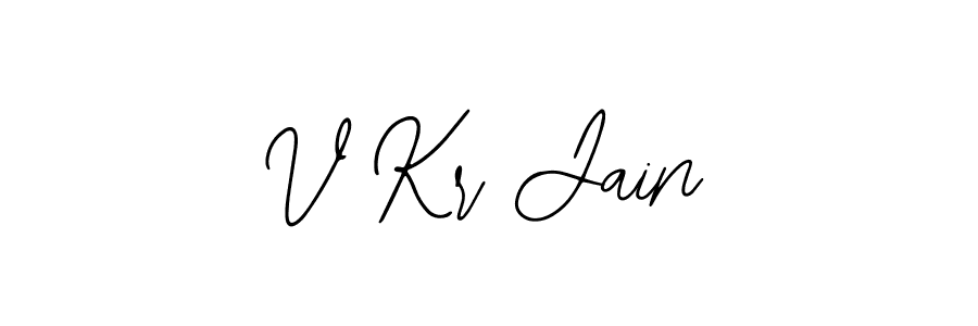 Make a beautiful signature design for name V Kr Jain. With this signature (Bearetta-2O07w) style, you can create a handwritten signature for free. V Kr Jain signature style 12 images and pictures png