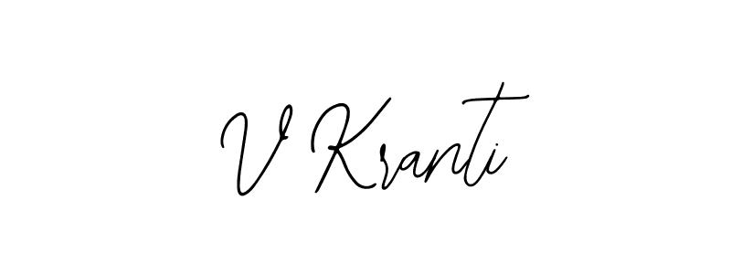 The best way (Bearetta-2O07w) to make a short signature is to pick only two or three words in your name. The name V Kranti include a total of six letters. For converting this name. V Kranti signature style 12 images and pictures png