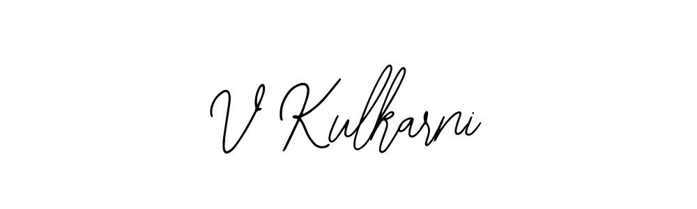 The best way (Bearetta-2O07w) to make a short signature is to pick only two or three words in your name. The name V Kulkarni include a total of six letters. For converting this name. V Kulkarni signature style 12 images and pictures png