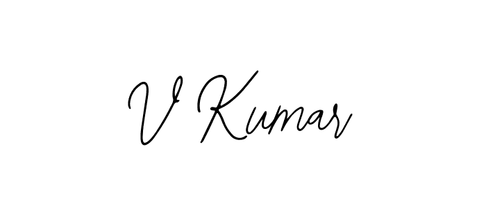 It looks lik you need a new signature style for name V Kumar. Design unique handwritten (Bearetta-2O07w) signature with our free signature maker in just a few clicks. V Kumar signature style 12 images and pictures png