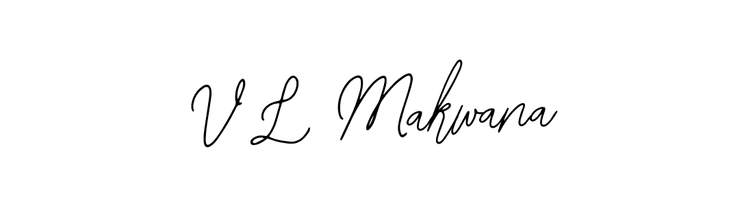 Use a signature maker to create a handwritten signature online. With this signature software, you can design (Bearetta-2O07w) your own signature for name V L Makwana. V L Makwana signature style 12 images and pictures png