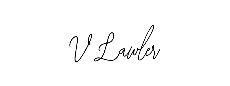Use a signature maker to create a handwritten signature online. With this signature software, you can design (Bearetta-2O07w) your own signature for name V Lawler. V Lawler signature style 12 images and pictures png