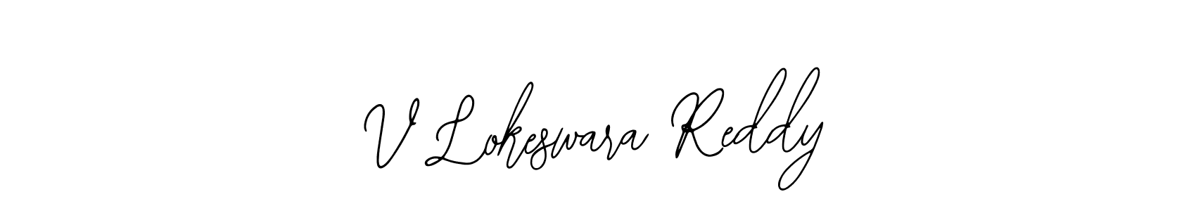 How to make V Lokeswara Reddy signature? Bearetta-2O07w is a professional autograph style. Create handwritten signature for V Lokeswara Reddy name. V Lokeswara Reddy signature style 12 images and pictures png