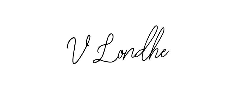 You can use this online signature creator to create a handwritten signature for the name V Londhe. This is the best online autograph maker. V Londhe signature style 12 images and pictures png