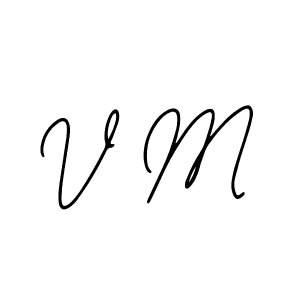 You should practise on your own different ways (Bearetta-2O07w) to write your name (V M) in signature. don't let someone else do it for you. V M signature style 12 images and pictures png