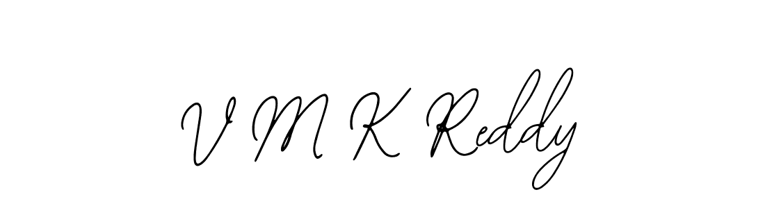 Make a beautiful signature design for name V M K Reddy. With this signature (Bearetta-2O07w) style, you can create a handwritten signature for free. V M K Reddy signature style 12 images and pictures png