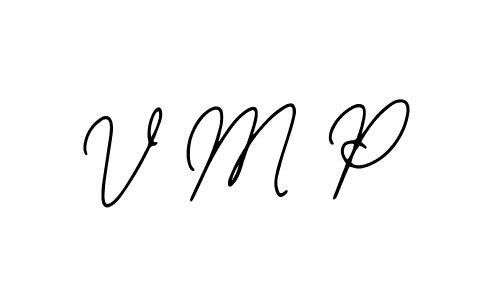 How to make V M P name signature. Use Bearetta-2O07w style for creating short signs online. This is the latest handwritten sign. V M P signature style 12 images and pictures png