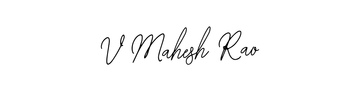 Bearetta-2O07w is a professional signature style that is perfect for those who want to add a touch of class to their signature. It is also a great choice for those who want to make their signature more unique. Get V Mahesh Rao name to fancy signature for free. V Mahesh Rao signature style 12 images and pictures png
