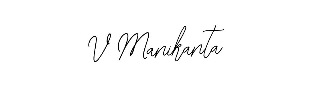 Design your own signature with our free online signature maker. With this signature software, you can create a handwritten (Bearetta-2O07w) signature for name V Manikanta. V Manikanta signature style 12 images and pictures png