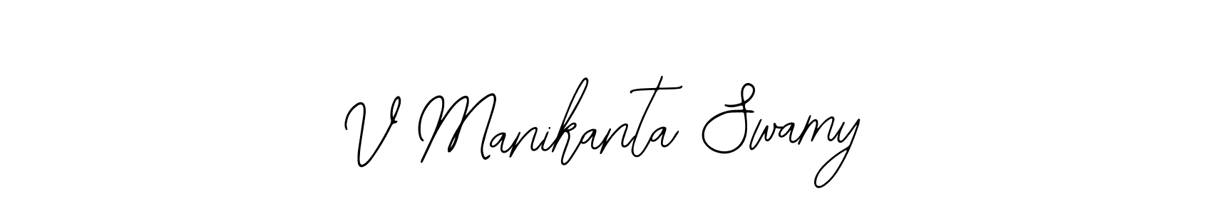 if you are searching for the best signature style for your name V Manikanta Swamy. so please give up your signature search. here we have designed multiple signature styles  using Bearetta-2O07w. V Manikanta Swamy signature style 12 images and pictures png