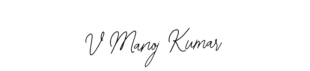 How to Draw V Manoj Kumar signature style? Bearetta-2O07w is a latest design signature styles for name V Manoj Kumar. V Manoj Kumar signature style 12 images and pictures png