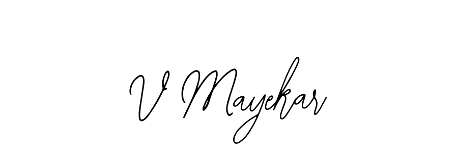 V Mayekar stylish signature style. Best Handwritten Sign (Bearetta-2O07w) for my name. Handwritten Signature Collection Ideas for my name V Mayekar. V Mayekar signature style 12 images and pictures png