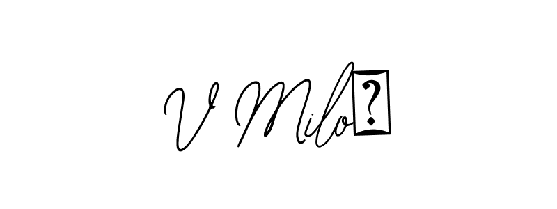 How to Draw V Miloš signature style? Bearetta-2O07w is a latest design signature styles for name V Miloš. V Miloš signature style 12 images and pictures png