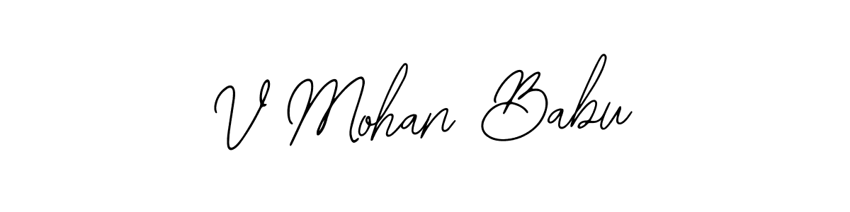 Create a beautiful signature design for name V Mohan Babu. With this signature (Bearetta-2O07w) fonts, you can make a handwritten signature for free. V Mohan Babu signature style 12 images and pictures png