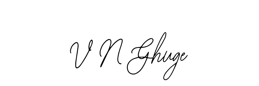 Bearetta-2O07w is a professional signature style that is perfect for those who want to add a touch of class to their signature. It is also a great choice for those who want to make their signature more unique. Get V N Ghuge name to fancy signature for free. V N Ghuge signature style 12 images and pictures png
